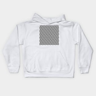Triangles in black and white Kids Hoodie
